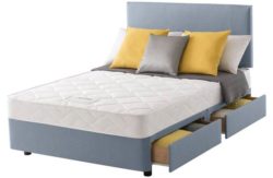 Layezee Calm Micro Quilt Double 4 Drawer Divan Bed